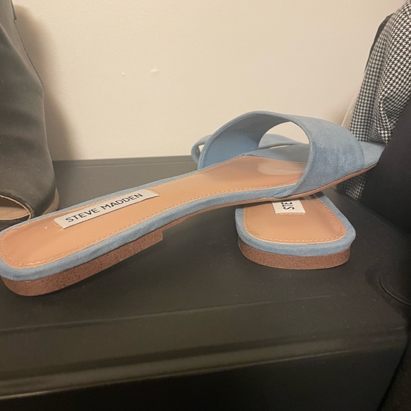 Steve Madden suede blue sandals NEW - Picture 2 of 2